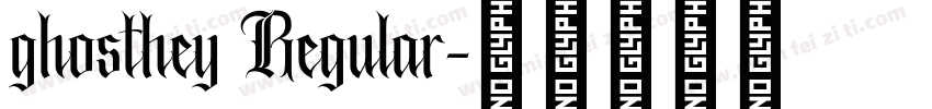 ghosthey Regular字体转换
